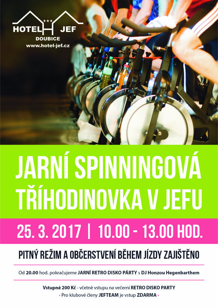 Jarní spinningová tříhodinovkav JEFu