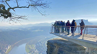 Skywalk v Bastei - Saské Švýcarsko