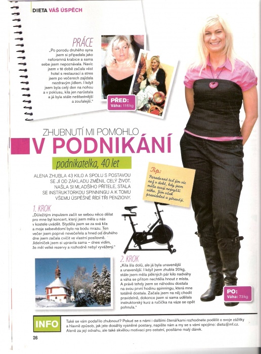 Článek z časopisu DIETA